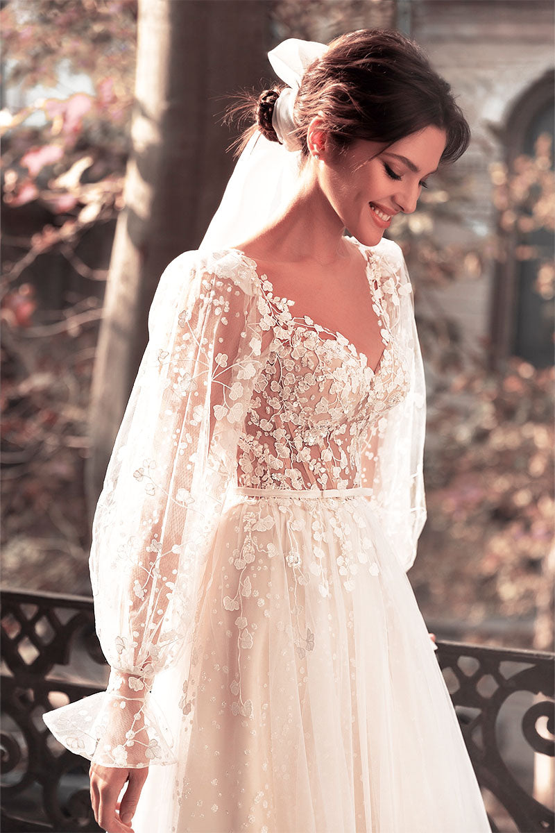 Forever Yours Romantic Floral Lace Wedding Dress