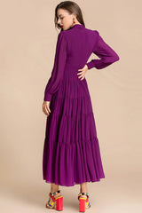 Giselle Tiered Long Sleeve Midi Dress