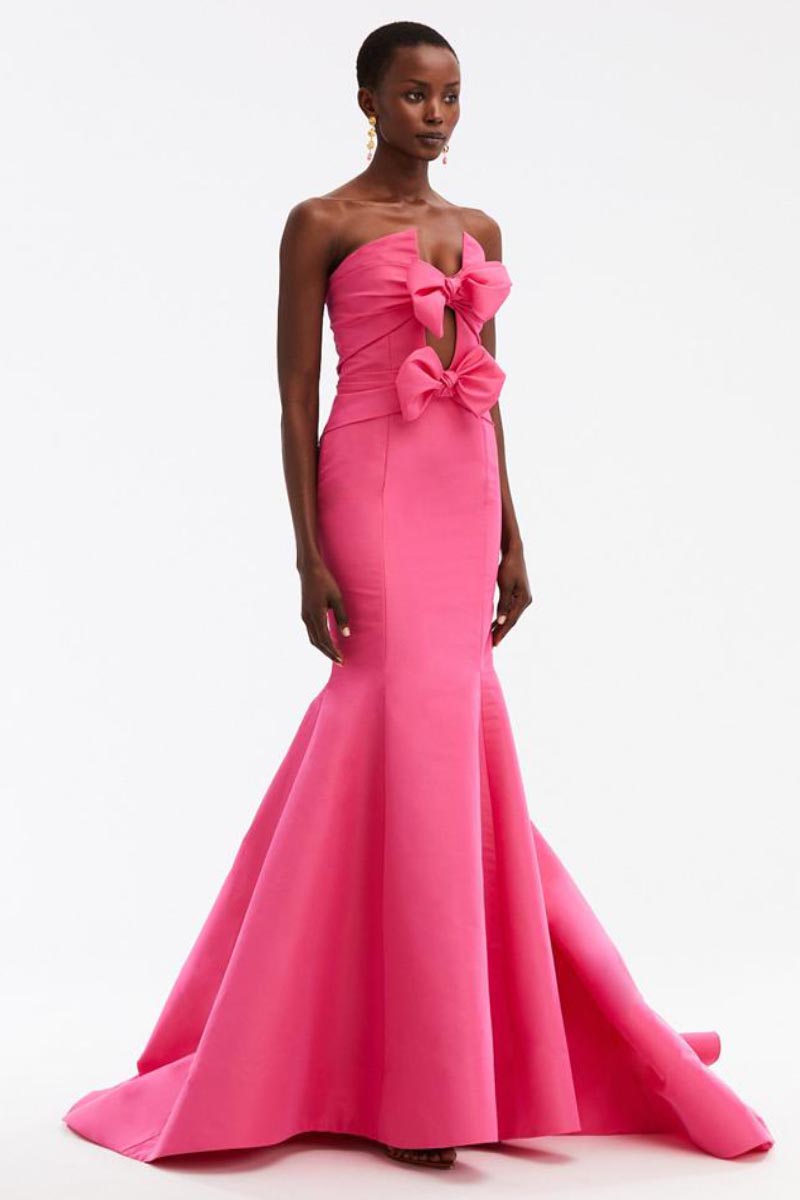 Glam Aura Strapless Maxi Dress