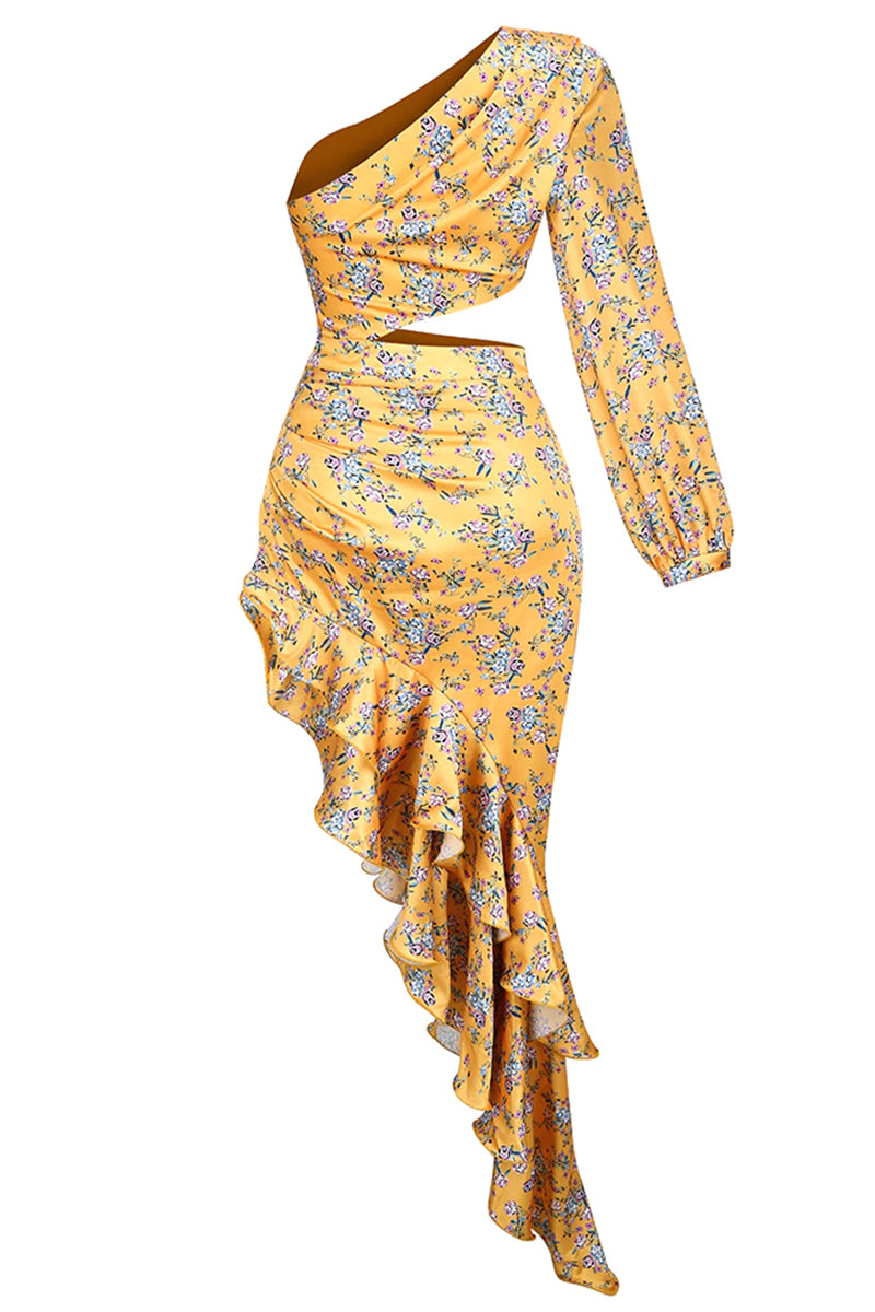 Hanna Tropical Print Maxi Dress