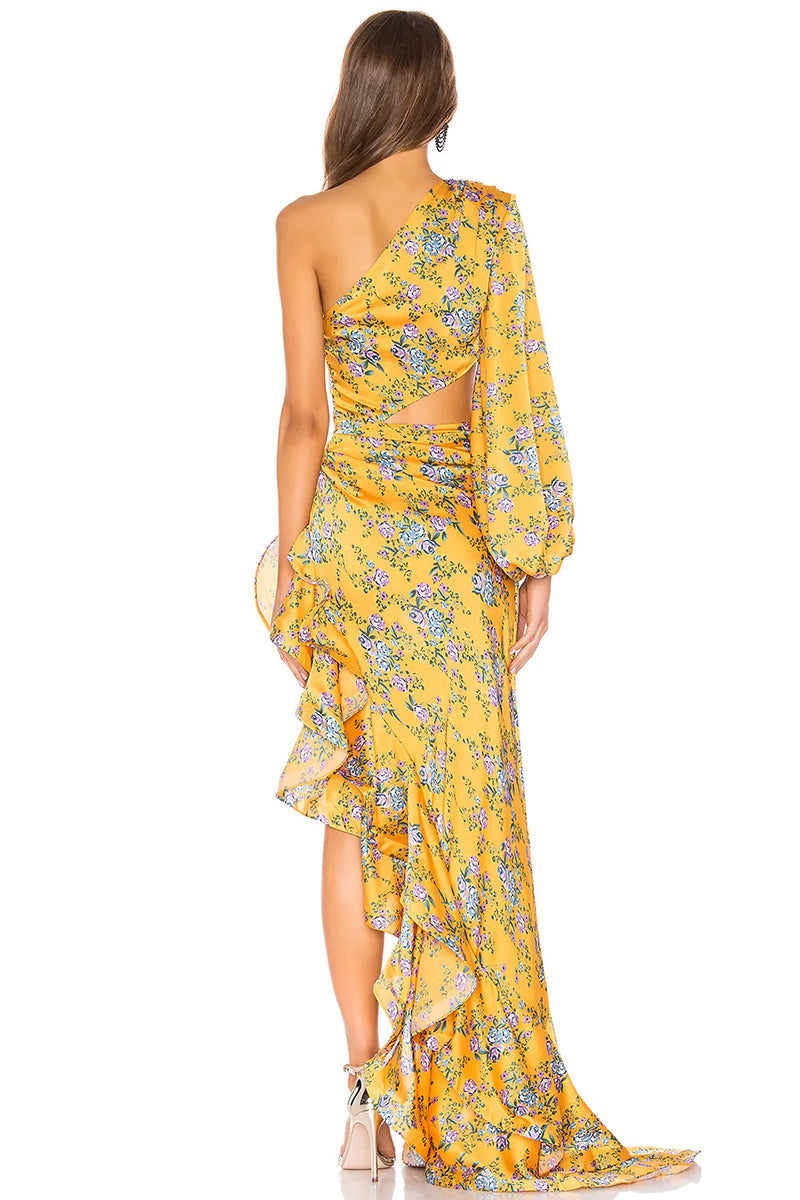 Hanna Tropical Print Maxi Dress