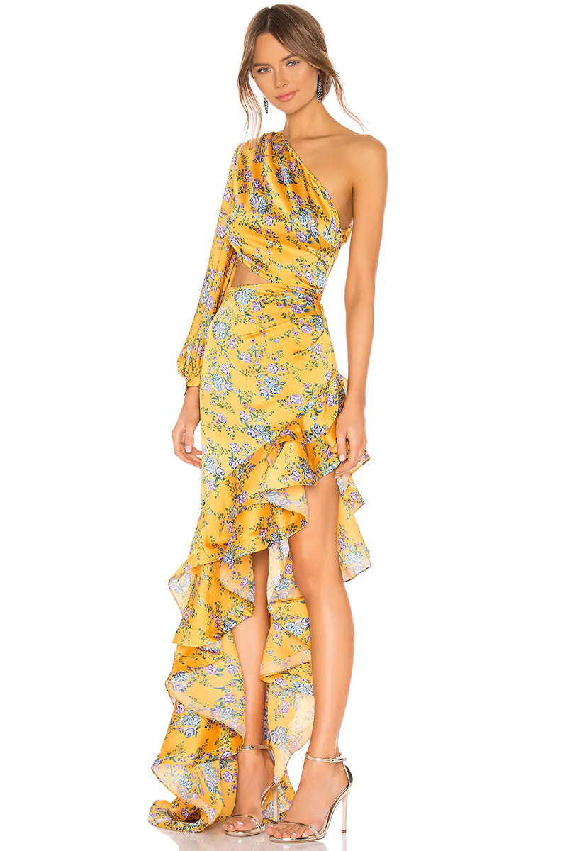 Hanna Tropical Print Maxi Dress