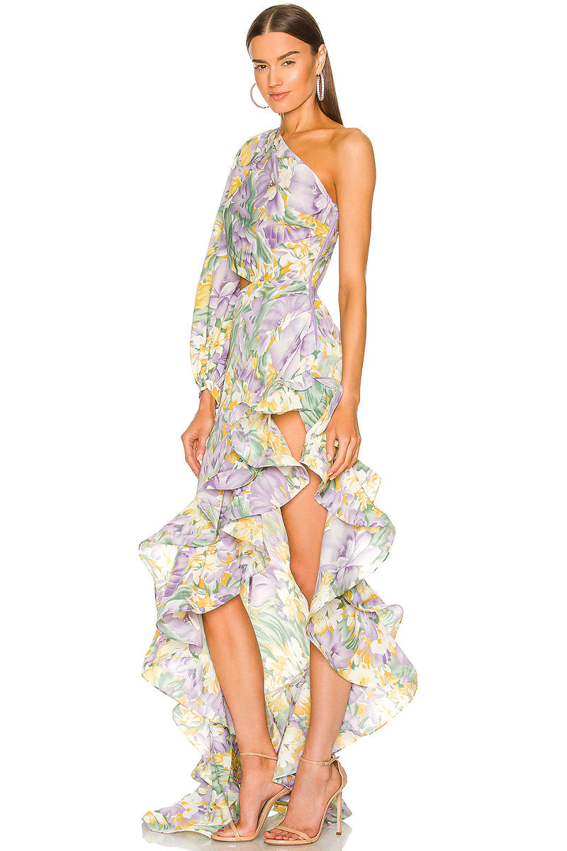 Hanna Tropical Print Maxi Dress