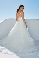 Henri Tiered Tulle Wedding Dress