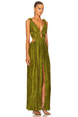 Intriguing Aura Velvet Maxi Dress