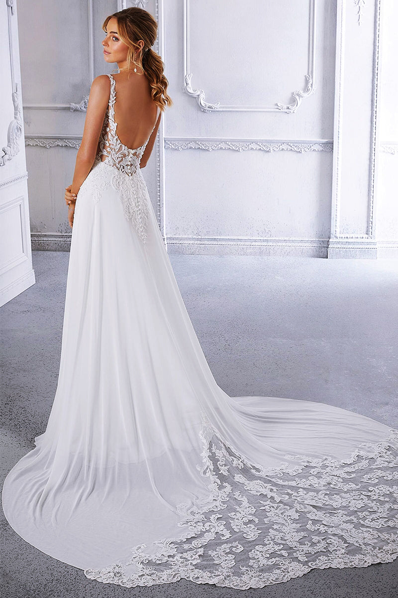 Kelsey Chiffon & Lace Wedding Dress