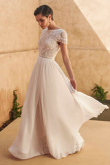 Kelsey Lace Chiffon Wedding Dress