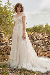 Love Allure Lace Applique Wedding Dress