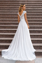 Love Devotion A-line White Wedding Dress