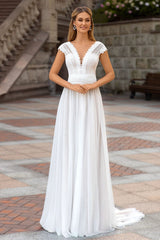 Love Devotion A-line White Wedding Dress