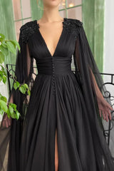 Love Story Midnight Black Gown