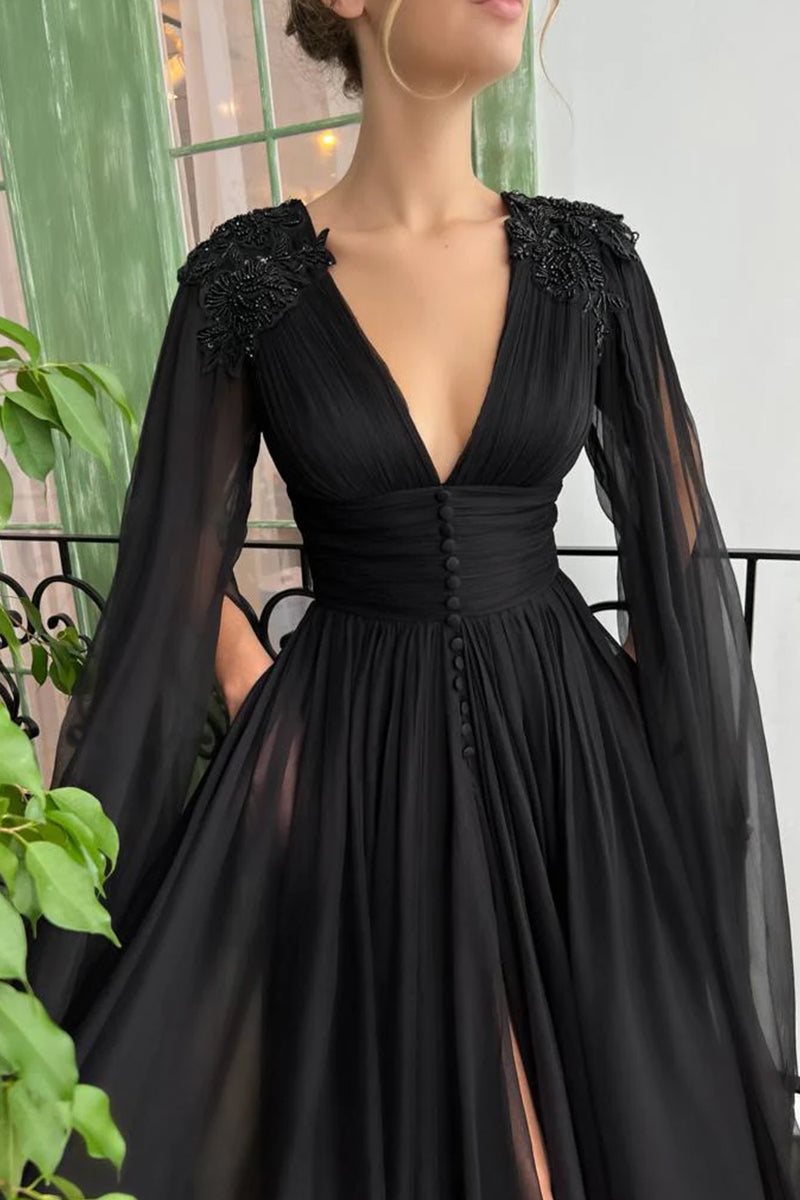 Love Story Midnight Black Gown