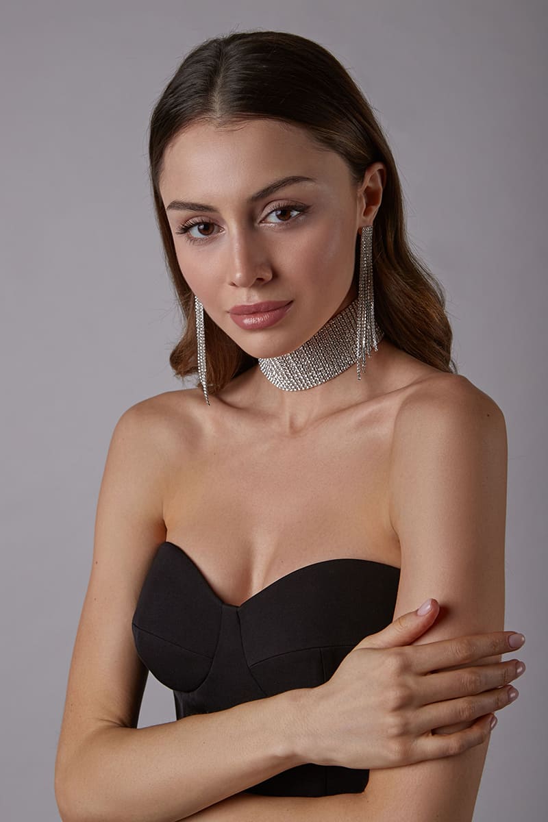 Love You Always Strapless Bustier Midi Dress