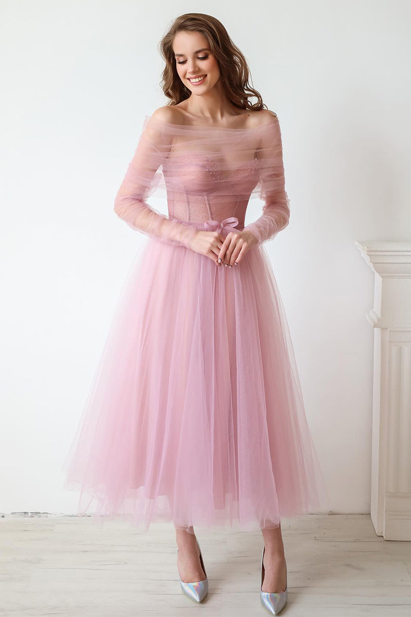 Mademoiselle Tea Length Tulle Midi Dress