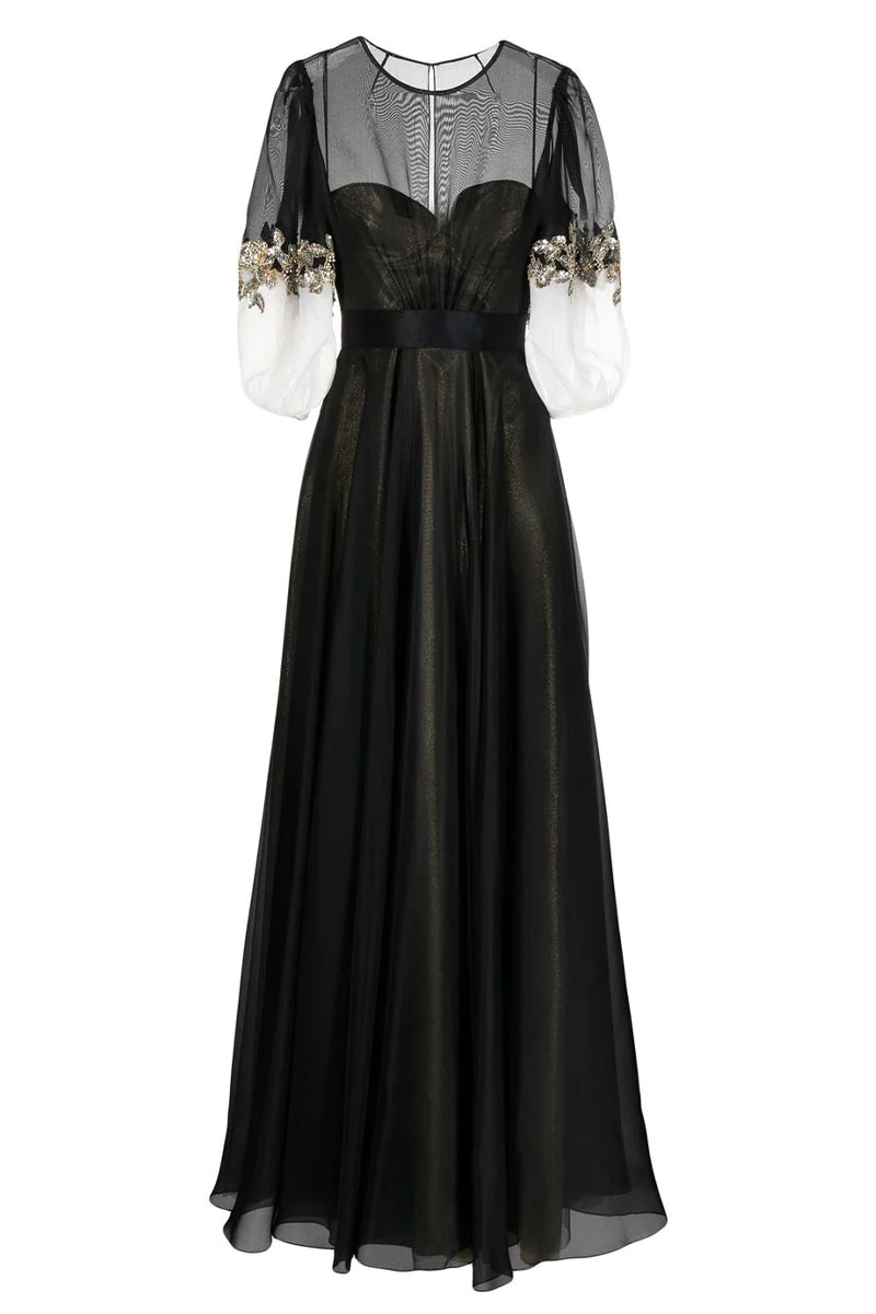 Medeline Black Maxi Dress