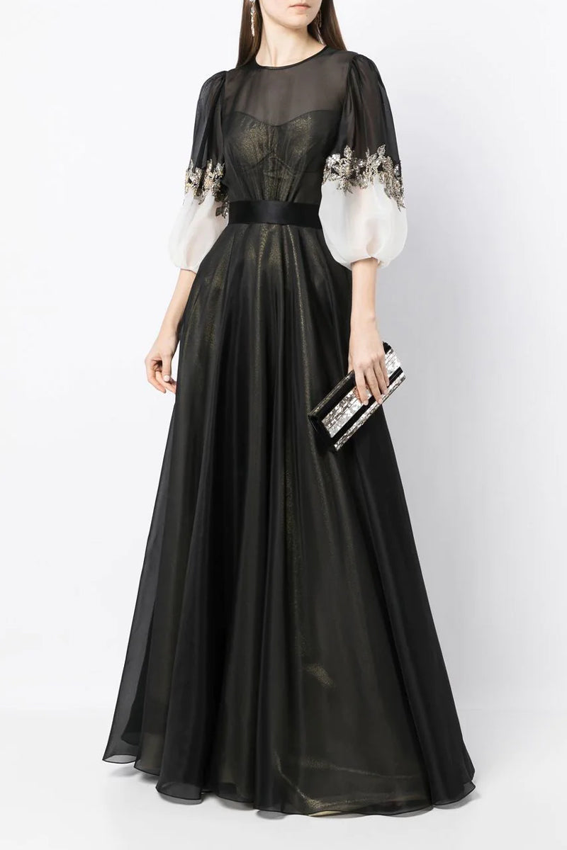 Medeline Black Maxi Dress