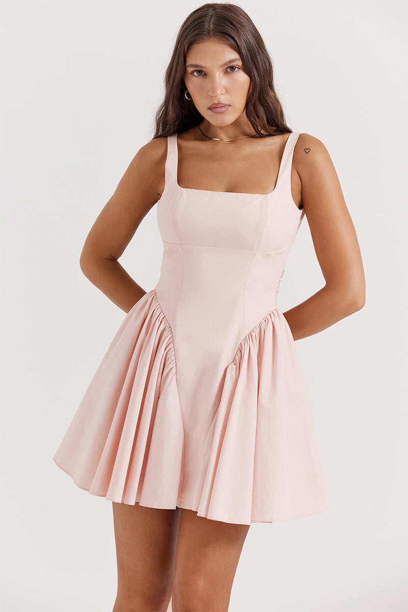 Monterey Cypress White Bow Mini Dress