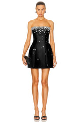 Moonlit Allure Strapless Mini Dress