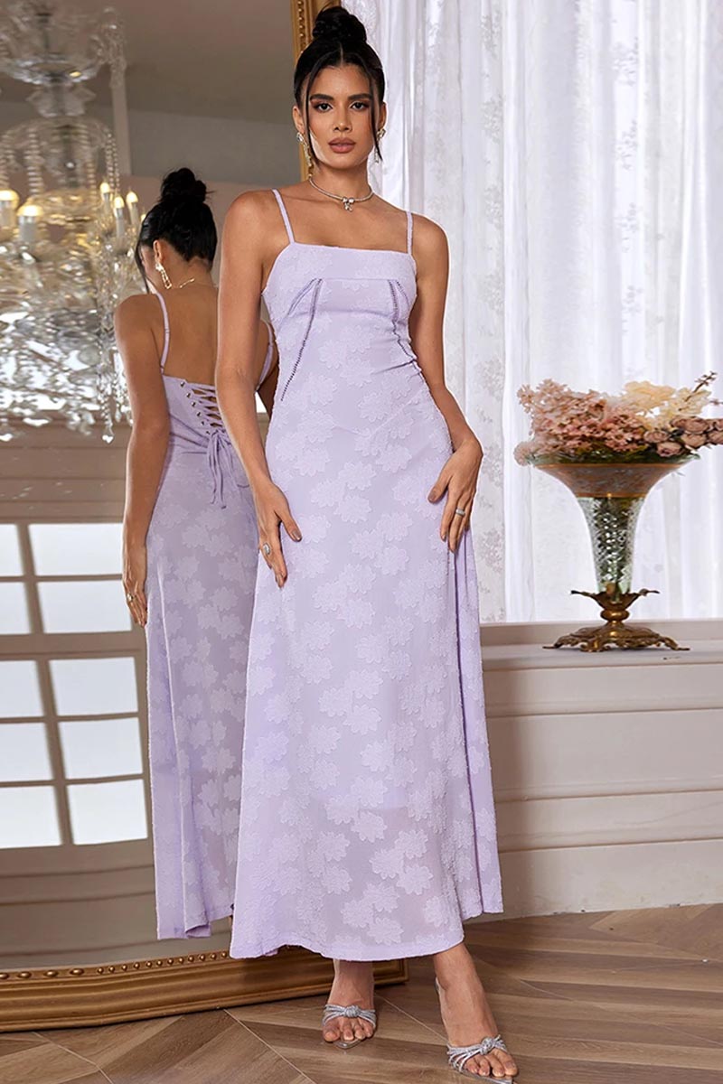 Orchid Lovers Floral Maxi Dress