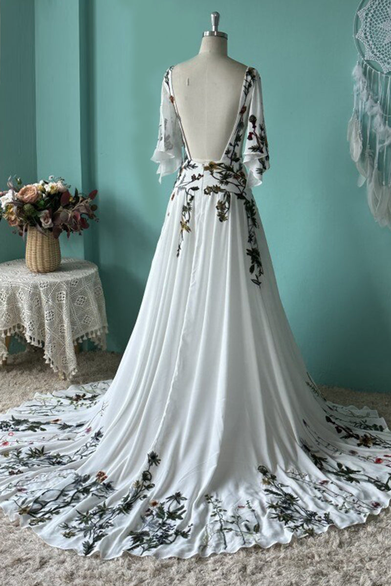 Paradise Love Embroidered Wedding Dress