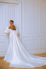 Passionate Love Strapless Satin Wedding Gown