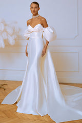 Passionate Love Strapless Satin Wedding Gown