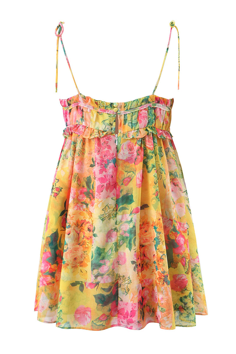 Perfect Vacay Floral Print Mini Dress