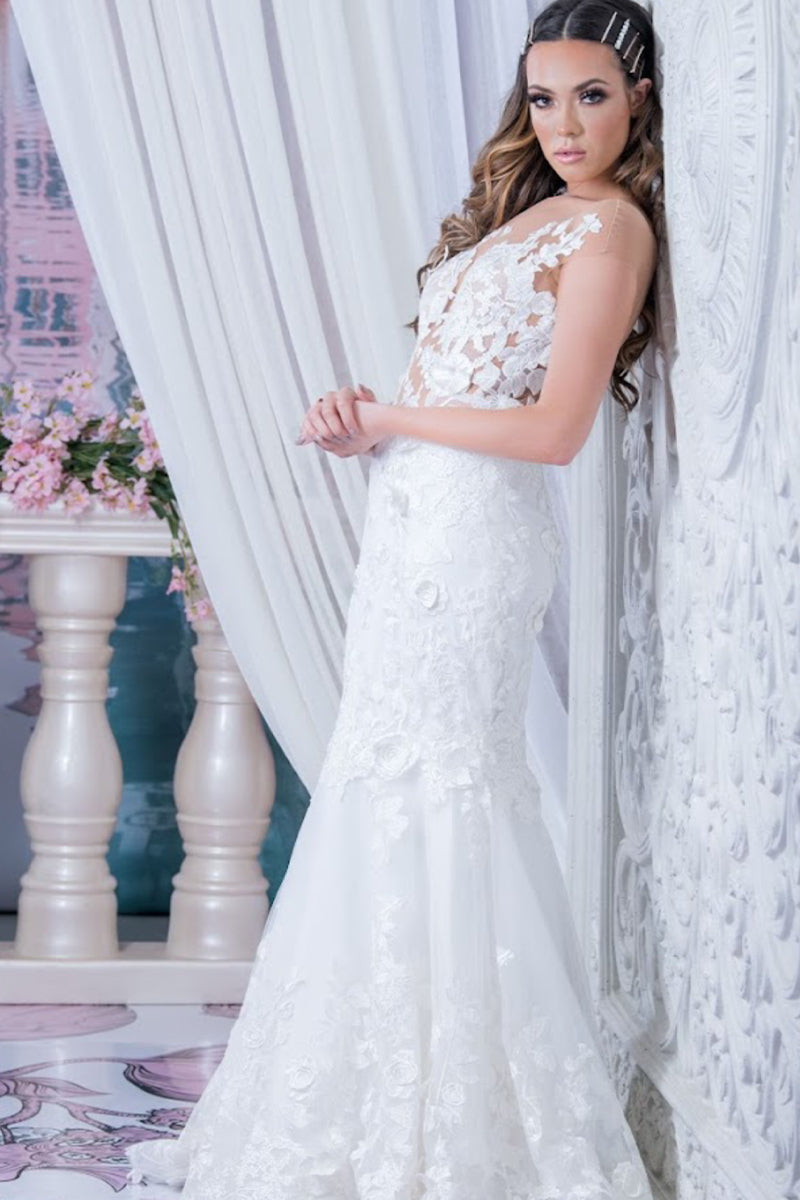 Promised Love Lace Mermaid Wedding Dress