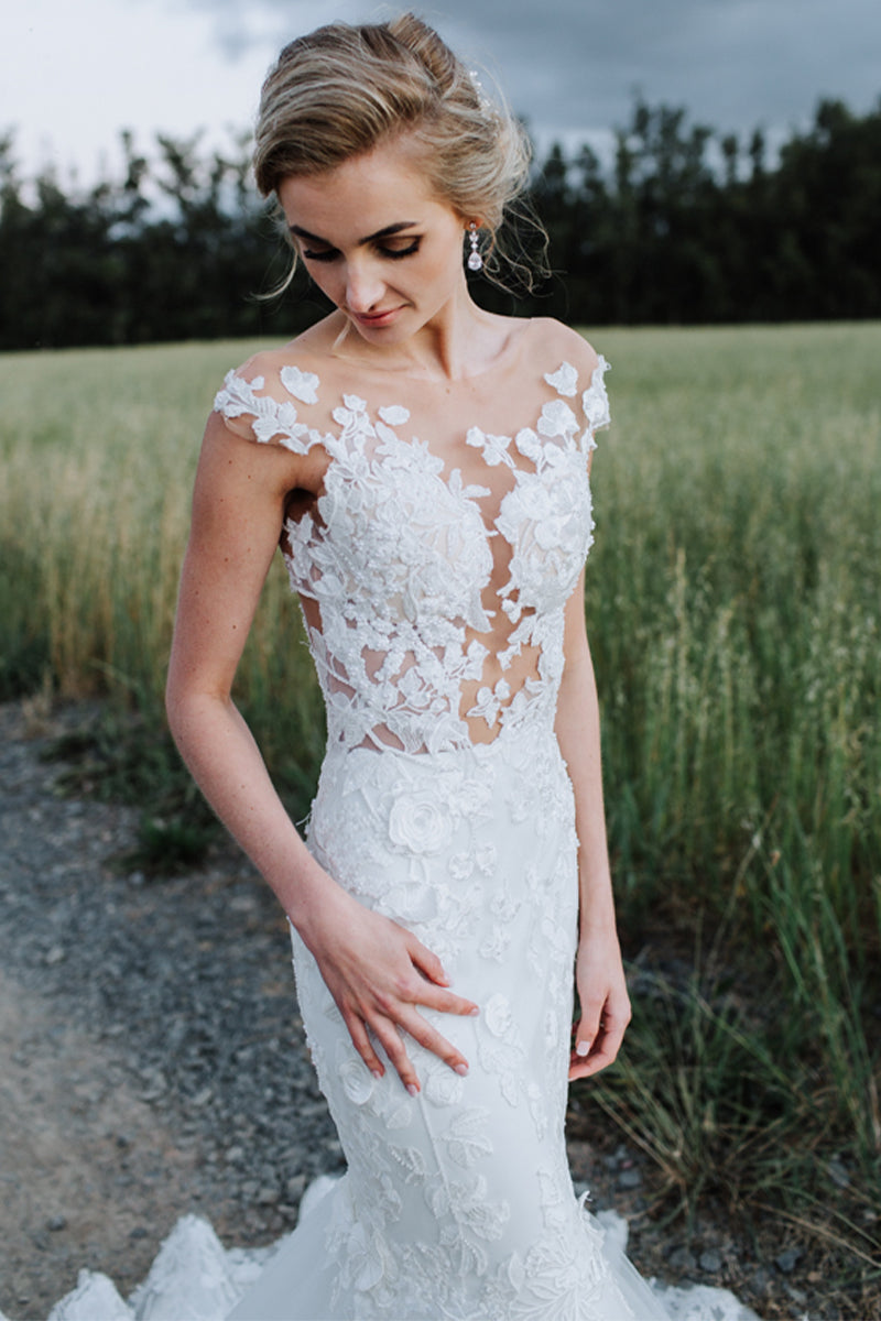 Promised Love Lace Mermaid Wedding Dress