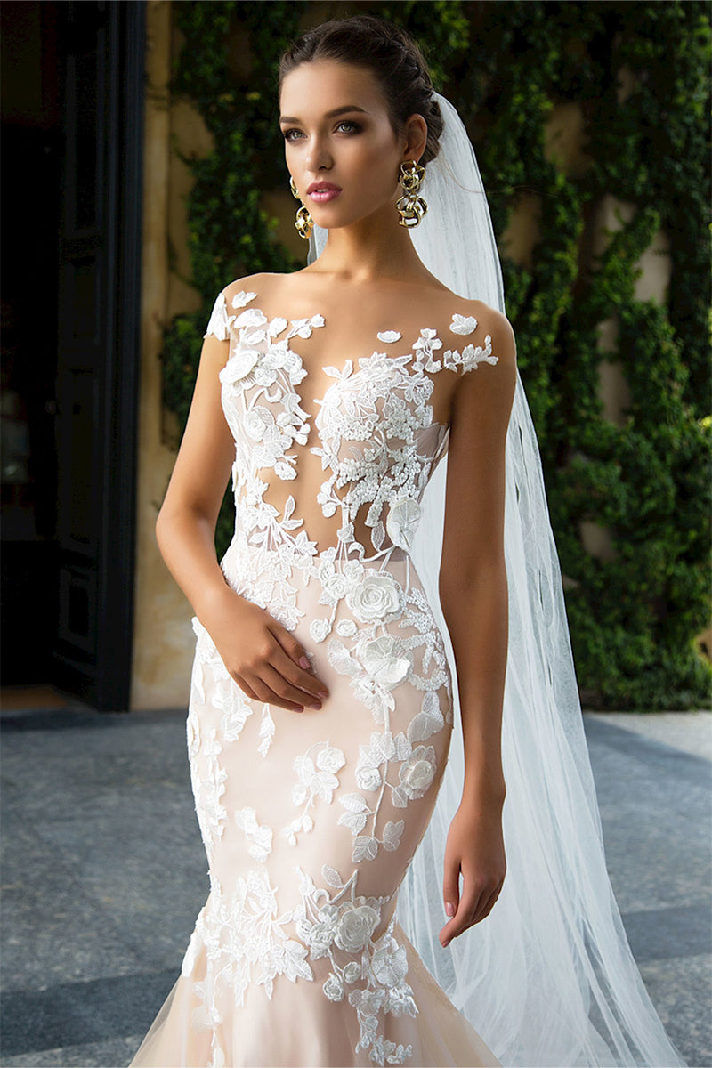 Promised Love Lace Mermaid Wedding Dress