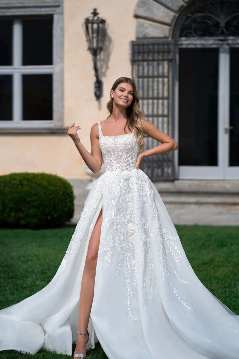 Pure Romance White Lace Wedding Dress