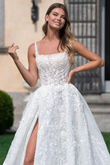 Pure Romance White Lace Wedding Dress