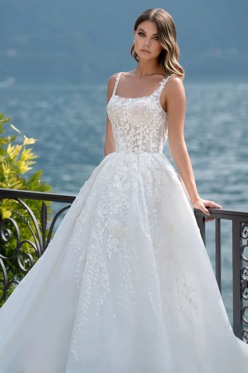 Pure Romance White Lace Wedding Dress