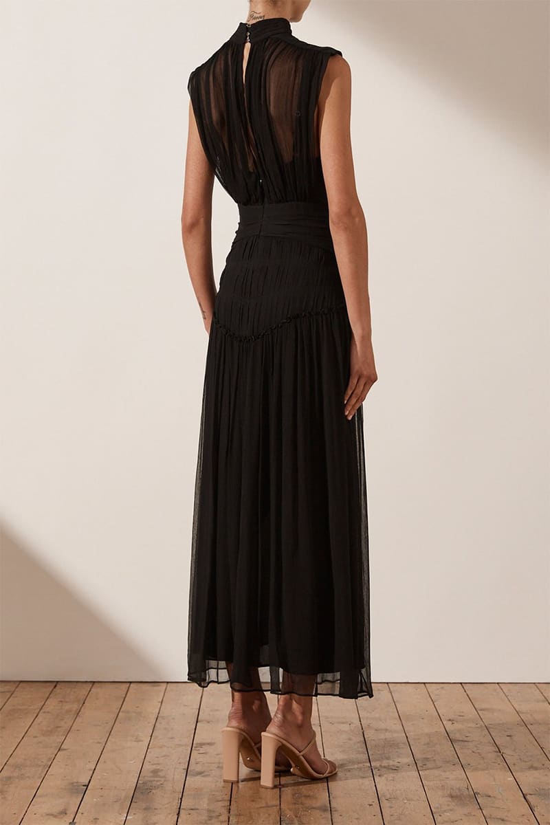 Remarkable Moment High Neck Maxi Dress