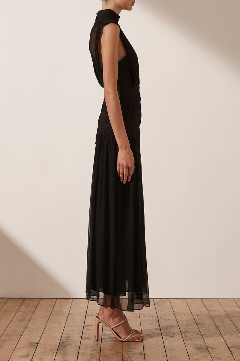 Remarkable Moment High Neck Maxi Dress