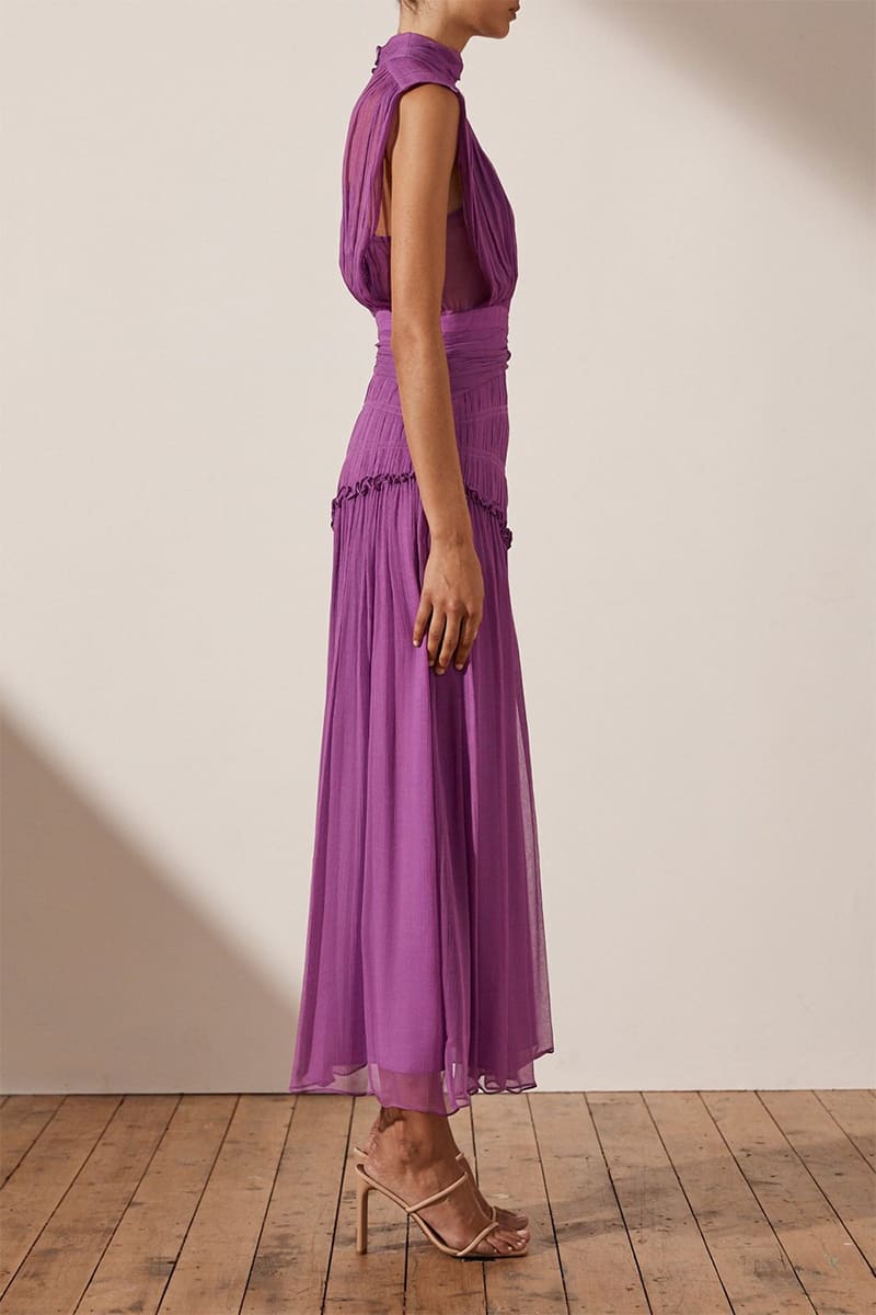 Remarkable Moment High Neck Maxi Dress