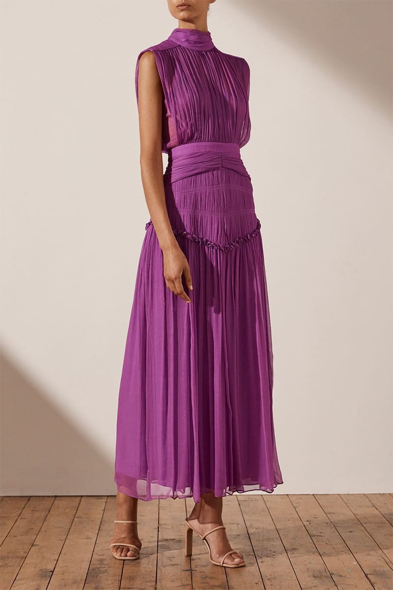 Remarkable Moment High Neck Maxi Dress