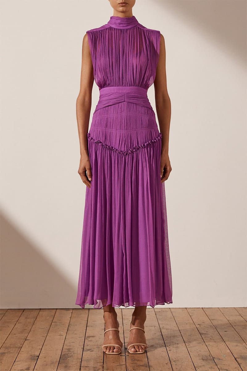 Remarkable Moment High Neck Maxi Dress