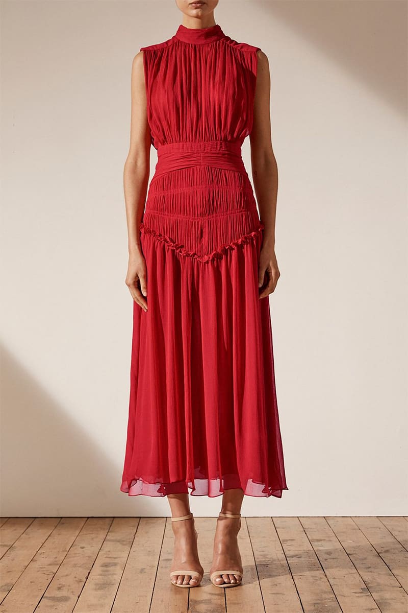 Remarkable Moment High Neck Maxi Dress