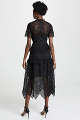 Remy Black Lace Midi Dress