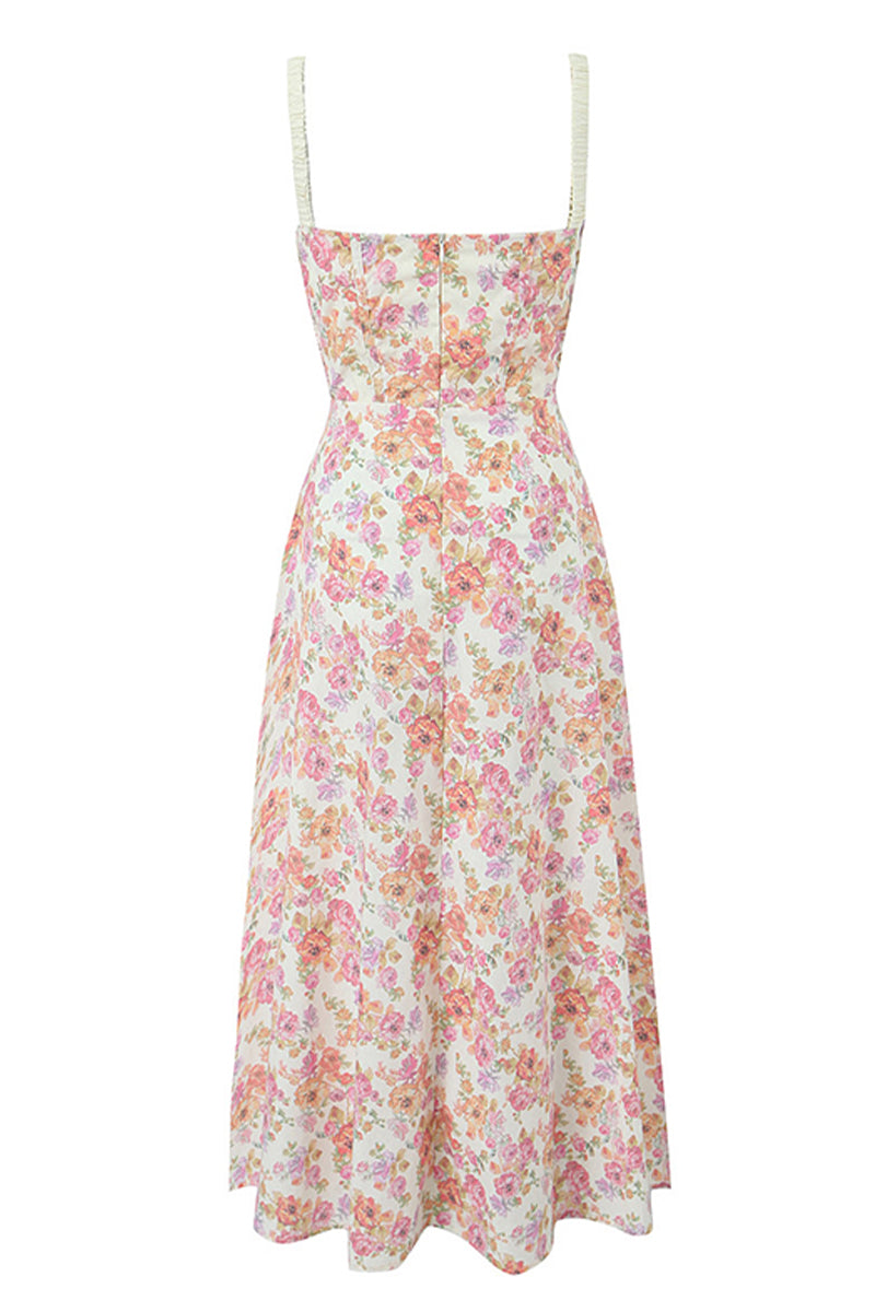 Romance Reason Floral Print Midi Dress