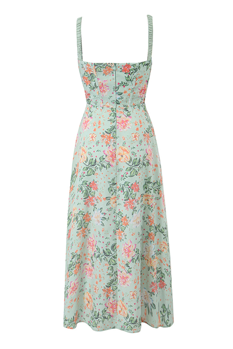 Romance Reason Floral Print Midi Dress