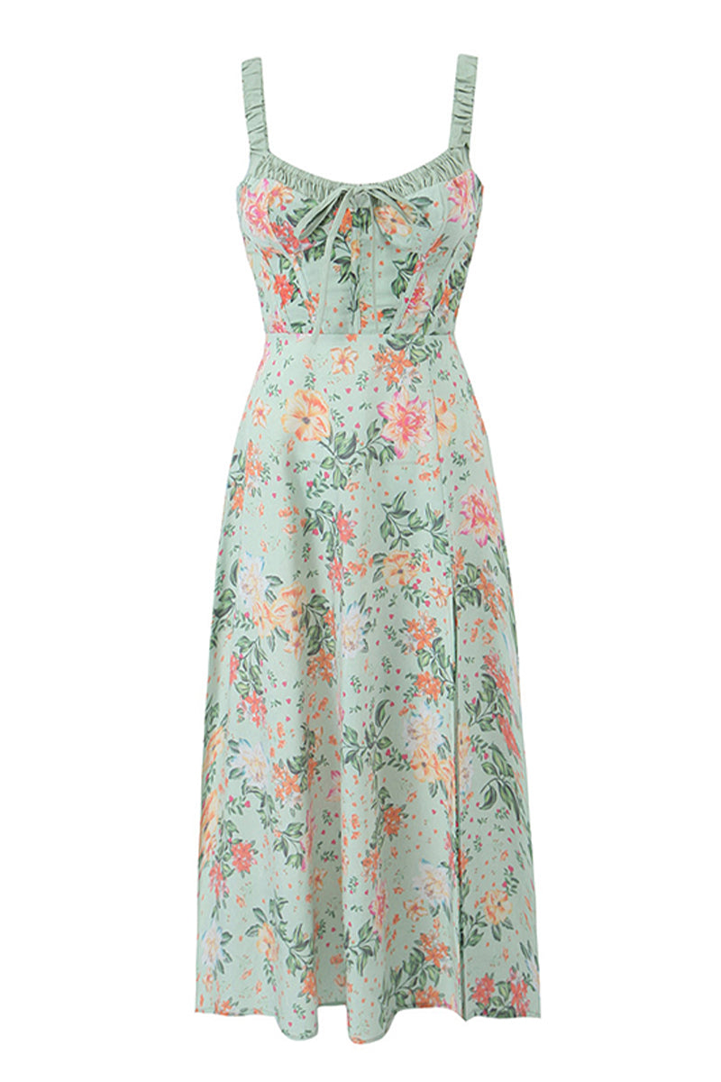 Romance Reason Floral Print Midi Dress