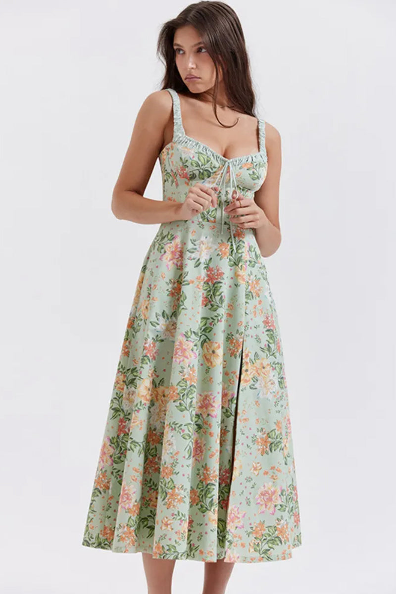 Romance Reason Floral Print Midi Dress