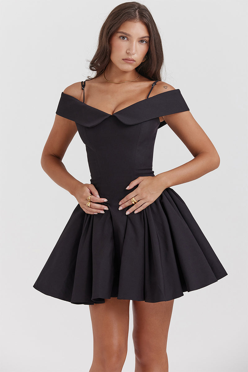 Sabina Off-the-Shoulder Mini Dress