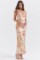 Sicilia Floral Print Maxi Dress