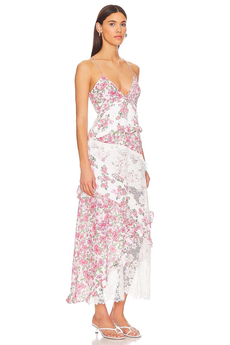 Summer Love Floral Lace Maxi Dress