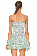 Vacay Time Eyelet Strapless Mini Dress