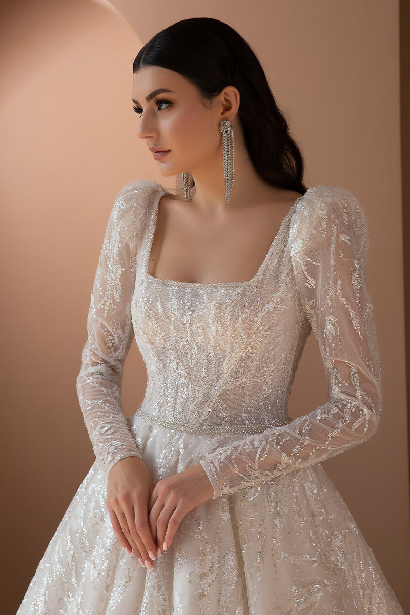 Victoria Beaded A-line Wedding Dress