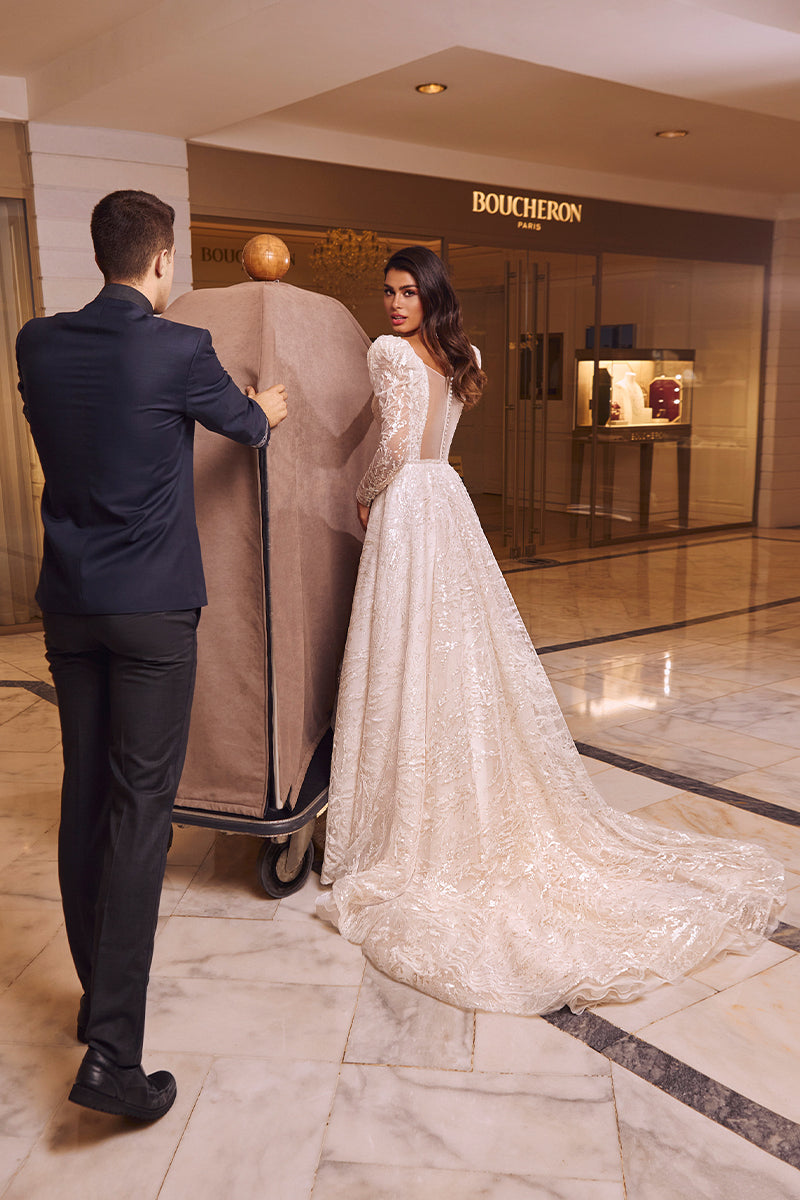 Victoria Beaded A-line Wedding Dress